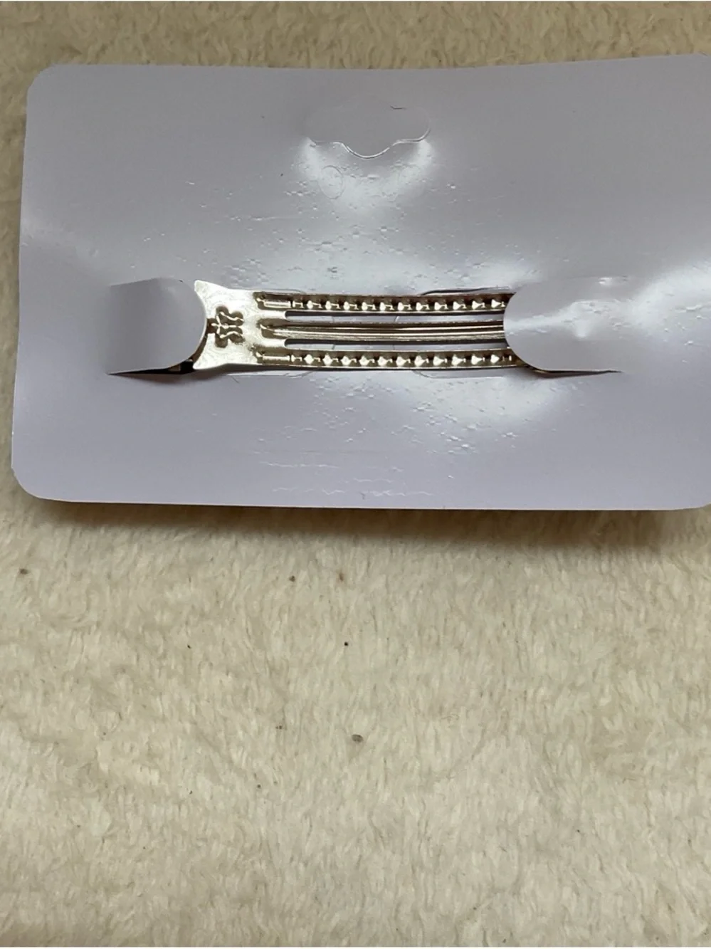 Black Crystal Zigzag Hair Barrette